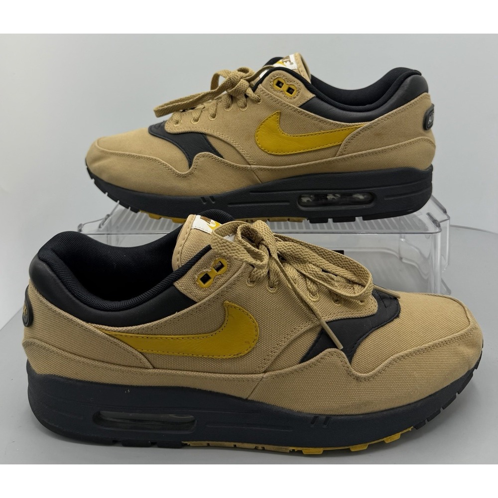 Nike Air Max 1 Premium Elemental Gold Mens Running 875844-700 Mens Size 10.5